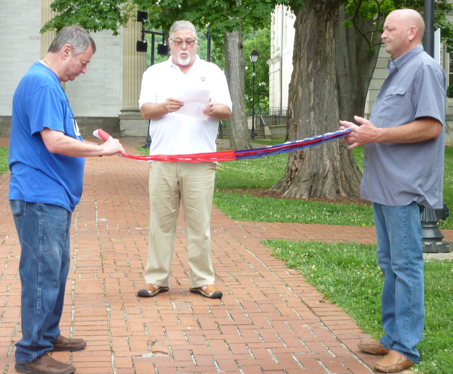 Elks #530 flag folding ceremony